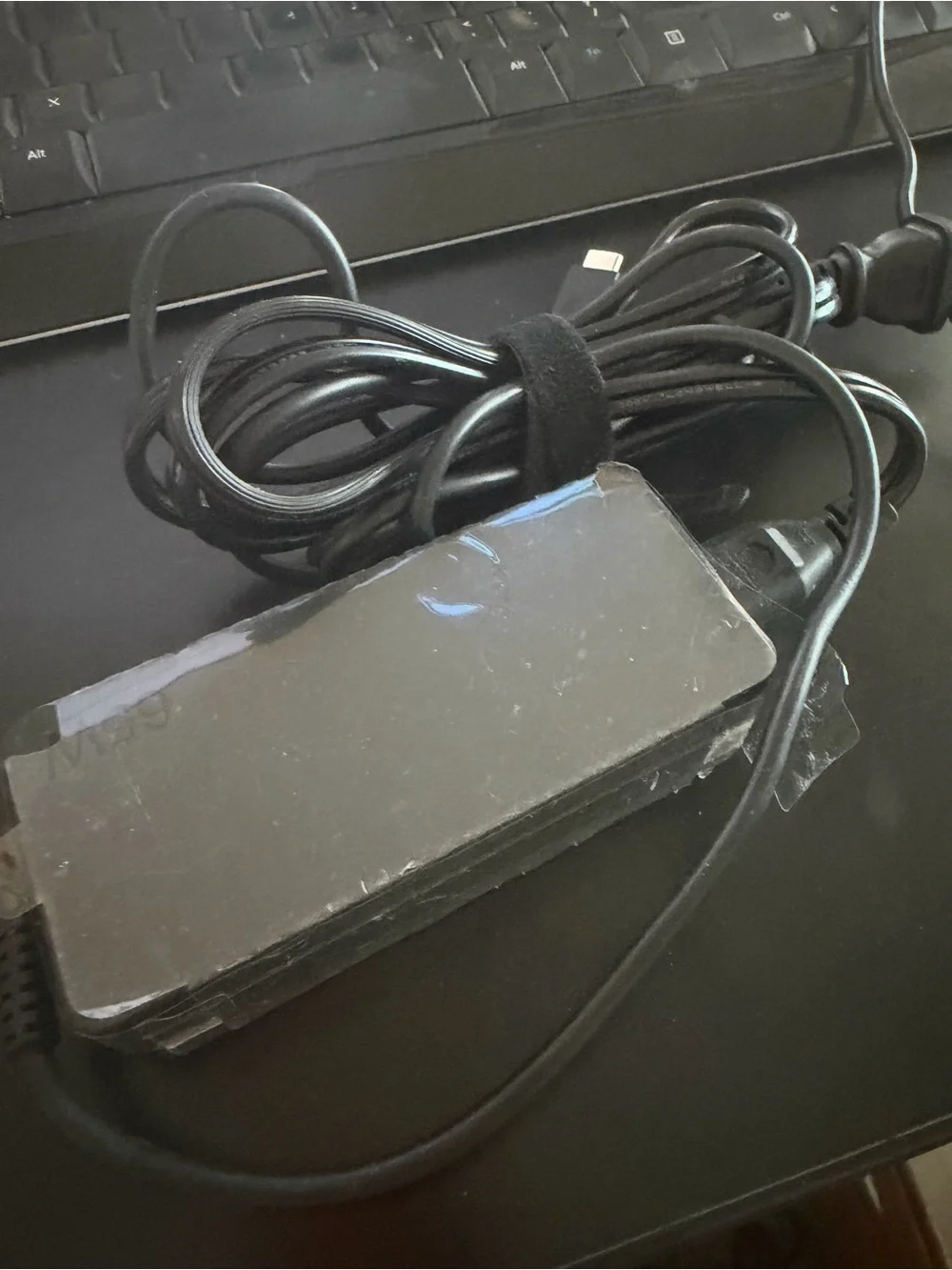 Lenovo Black Laptop Charger with Cable